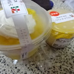 セブンイレブン - 料理写真:2016/7/17(日)ヨーグルトホイップ&マンゴーサンデー、プティング・オ・アンジェ