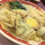 広州市場 - 三種盛り雲吞麺（塩）