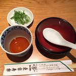 東家寿楽 - 蕎麦湯用のつゆ