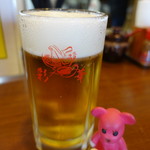 彩華ラーメン  - 生ビール　565円