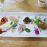 オスピタリタ・ダ・オリーノ - 石巻港水揚げの魚のカルパッチョ