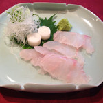 くいしんぼー山中 - 瀬戸内産赤魚(あこう＝雉子羽太) 刺身