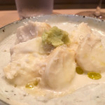 すし処 ひさ田 - 2016/7_吉田牧場のモツァレラのづけパルミジャーノとオリーブオイル