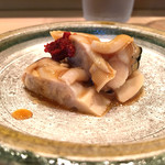 すし処 ひさ田 - 2016/7_煮蛤 自家製コチュジャンのせ