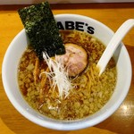 ラーメン ABE's - 背脂煮干しラーメン