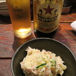 Nomiyasam Minoru - お通しと瓶ビール