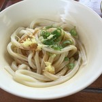 手打うどん 松岡 - 醤油うどん　醤油＆魔法のパウダー施し後＾＾