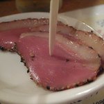 神楽坂 ワヰン 酒場 - お通しは鴨肉。
