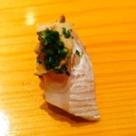 天寿し - 2010.10　ひらめと肝