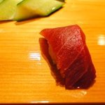 天寿し 京町店 - 2010.10　大間マグロ　赤身　5日間ねかせたもの