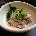 和鶏屋 - H.28.7.31.夜 えんがわとハツ元のマヨ生姜 350円税別