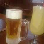 三線の花 - 生ビール＆シークワーサージュース