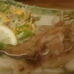 三線の花 - 自家製チラガー炙り