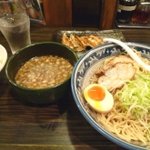 天日塩らーめん べらしお - ゆず塩つけ麺、餃子