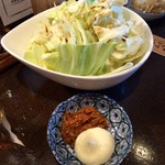 ひより　麦縄本舗　炭焼酒場 - H28.07.10 ちぎりキャベツと自家製甘辛みそ