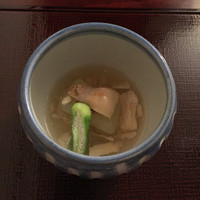 耽美 下村 - 湯葉とおくらの煮物？