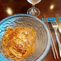 Restaurant AKIOKA pere et fils - パスタランチ（ジャージー牛のミートソースポルチーニ茸の香りスパゲティーニ）1,250円　2016/08