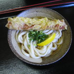 純手打 鳥越うどん・愛 - ぶっかけうどん　ちくわ天のせ