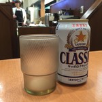 さっぽろ純連 - 私はライス替わりにビール、350円です。