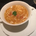 故宮 - 蟹みそと鶏肉入り卵白とろみスープ