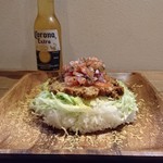 酒bar maru-bun - 料理写真:自家製タコミート&サルサたっぷりのタコタイス