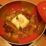 おぶね - 揚げ豆腐にキノコたっぷりのあんかけが