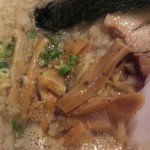 らー麺 たまや零式 - ニボシ背脂ソバ680円大盛150円増／平成28年7月