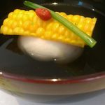 日本料理 泰知 - 枝豆しんじょうの椀