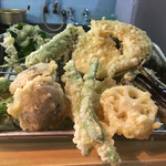 天ぺい 大手町店 - 2016年8月2日  野菜天定食