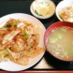 Inaba Shokudou - 豚肉とキャベツの味噌炒め定食（ご飯なし）