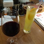 タンdeボラーチョ - 赤ワインとオランジーナ