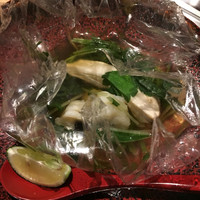 くずし鉄板 あばぐら 神田店 - 鱧と松茸の土瓶蒸し風