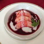 リバージュ イソヤマ - 2016/7 桃の赤ワイン漬け ～巨峰のジュ