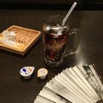 いちげん - 食後のアイスコーヒー
ジョッキサイズは嬉しいね！