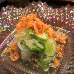 滋味 康月 - 桜エビとレタスの和え物