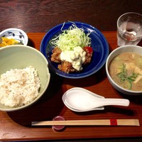 赤坂うまや - 冷汁とチキン南蛮定食 @1,200円