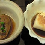 赤坂 ひかわ - 秋刀魚の煮付とはちみつごま豆腐