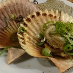 大衆酒場 ゑびす - あっぱ貝焼。旨そうすぎて一個たべちゃったよ