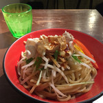 麺屋政宗　分家 - 『ピリ辛ダレの冷しゃぶ油そば』大盛り 620円 ^_^ クーポン使用 ( ´ ▽ ` )ﾉ
