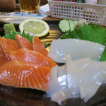 小銀 - サーモン＆イカ(2016年8月）