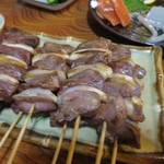 タン＆ハツ2本370円(2016年8月）