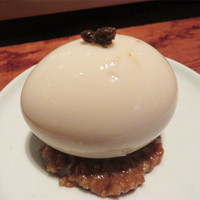 とり田 博多本店 - 水炊きスタンダードコース 梅：3,800円にしました。前菜の『とり田たまご』。