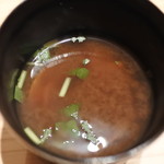 寿しの吉乃 - 2016.08　あさり赤だし