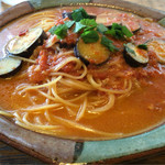 風来堂 - ナスとトマトのシチリア風スパゲティー