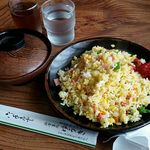 ゆうき - 焼きめし５００円と味噌汁１２０円