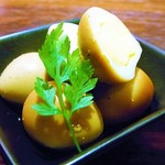 Bar Agit - うずら玉子の燻製　￥３５０