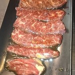 韓国の家 - 焼き肉定食の出されたお肉（2016.8）