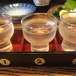 Hiroshima Shuten Douji - 辛口シリーズは一升瓶の写真と同じ並び
