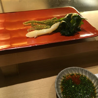 松栄 六本木店 - 海ぶどうと生姜と若布