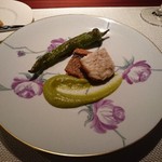 NOUVE - 穴子のソテー　万願寺唐辛子のソース